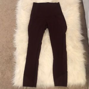 Lululemon burgundy leggings